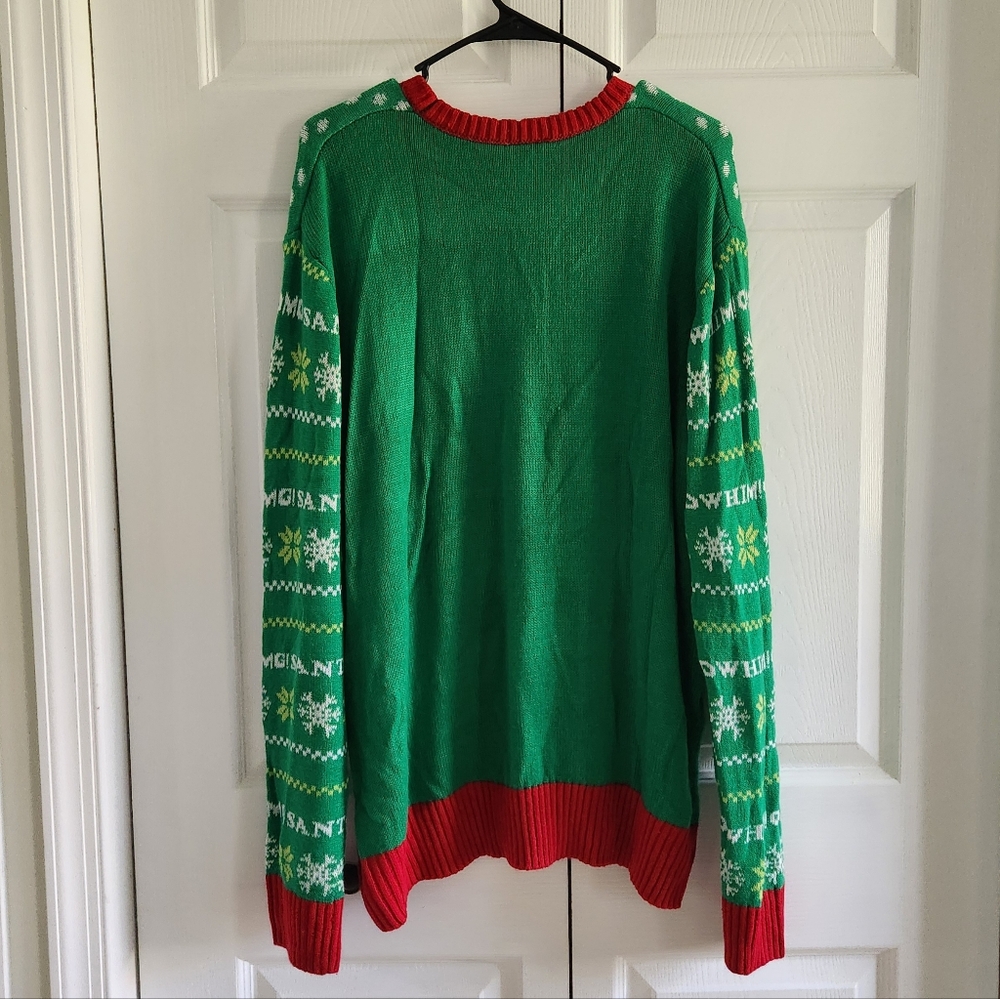 ELF "Santa! I Know Him!" Sweater - NEW Christmas ugly Sweater funny santa - Picture 4 of 16